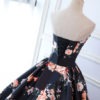 Quinceanera Dresses Floral Print Satin Strapless Sweetheart Women Pageant Dress Chapel Train - Image 5