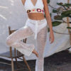 Sexy Crop Top Straps Neck Lace Up Cotton Blend Tops - Image 5