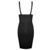 Sexy Deep V Sleeveless Rust Rib Rayon Bodycon Dress - Image 8
