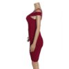 Sexy Open Back Zipper Bandage Evening Party Club Mini Dress - Image 2