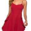 Sexy Skater Cotton Blend Straps Neck Sexy Sleeveless Flared Dresses - Image 3
