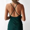 Sexy Sleeveless Cross Backless Slim Bodycon Slit Party Dress - Image 6