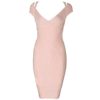 Sexy Sleeveless V Neck Bodycon Bandage Mini Dress - Image 8