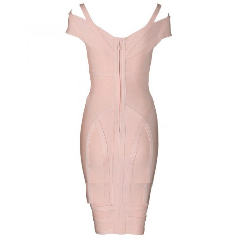 Sexy Sleeveless V Neck Bodycon Bandage Mini Dress - Image 10