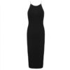 Sexy Stretchy Strap Elastic Knee Length Celebrity Party Dress - Image 2