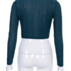 Sexy Top Long Sleeve High Collar Polyester Holiday Shirt - Image 2