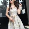 Sweetheart Neckline Illusion Keyhole Embroidered Cocktail Dress - Image 12