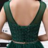 Short Homecoming Dresses Tulle Illusion Sash Mini Cocktail Dresses - Image 8