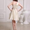 Short One-Shoulder Satin Bridesmaid Dress - Image 6