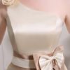 Short One-Shoulder Satin Bridesmaid Dress - Image 7