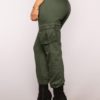 Solid Color High Elastic Waist Casual Harem Pants - Image 4