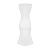 Split Elastic Fit And Flare Fall Tight Bodycon Midi Dress - Image 4