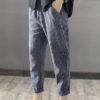 Striped High Waist Long Harem Pants Loose Trousers - Image 3