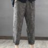 Striped High Waist Long Harem Pants Loose Trousers - Image 5