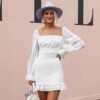 Stylish Ruffle Long Sleeve Sexy Bodycon Mini Dress