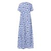 Beach Short Sleeve Bohemia Printed Maxi Dress - Image 2