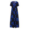 Beach Short Sleeve Bohemia Printed Maxi Dress - Image 3