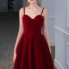 Sweetheart Neck Velour Formal Party Dresses - Image 3