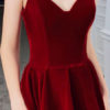 Sweetheart Neck Velour Formal Party Dresses - Image 5