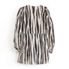 V Neck Casual Zebra Fashion Stripe Mini Dress - Image 3