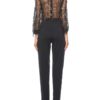 V Neck Long Sleeves Polyester Playsuit - Image 5
