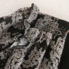 Vintage Long Sleeve V Neck Printed Mini Dress - Image 5