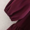Vintage O Neck Lace Ruffle Casual Mini Dress - Image 4