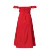 Vintage Ruffle Sexy Off Shoulder Sashes Midi Dress - Image 10