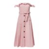 Vintage Ruffle Sexy Off Shoulder Sashes Midi Dress - Image 7
