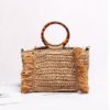 Vintage Straw Handmade Beach Casual Bag - Image 3