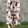 Wide Leg Cotton Polka Dot Printed Pockets Trouser Pants - Image 6