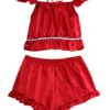 Sexy Camisole Polyester Panty Top 2 Piece Suits - Image 3