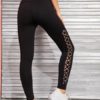 Women Slimming Leggings Comfy Cut Out Polyester Leggings - Image 3