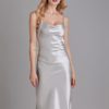 Adjustable Straps Backless Satin Glossy Nightgown - Image 11