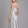 Adjustable Straps Backless Satin Glossy Nightgown - Image 10