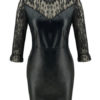Bodycon Jewel Neck Lace Casual Half Sleeves Pencil Dress - Image 3
