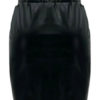 Bodycon Skrit Buttons PU Leather Ruched  Bottoms - Image 2