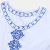 Bohemian Embroidery O-neck Long Sleeve Bikini Shirt Dress - Image 5