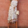 Bohemian Spaghetti Straps Floral Print Midi Dress - Image 5