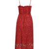 Bohemian Spaghetti Straps Floral Print Midi Dress - Image 7