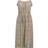 Bohemian Spaghetti Straps Floral Print Midi Dress - Image 10