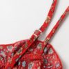 Bohemian Spaghetti Straps Floral Print Midi Dress - Image 11