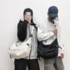 Solid Color Large Capacity Street Crossbody Messenger Bags