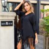 Casual Hollow Swimwear Cover-ups Beach Dress - Image 2