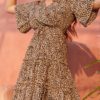 Casual Leopard Print V-neck Short Sleeve Mini Dress - Image 5