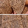 Casual Leopard Print V-neck Short Sleeve Mini Dress - Image 7