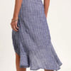 Casual Ruffle Printed Polyester Skirt - Image 4