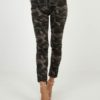 Casual Skinny Cotton Blend Camouflage Trousers
