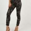 Casual Skinny Cotton Blend Camouflage Trousers - Image 2