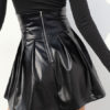 Corset Leather Like Lace Up Skirt - Image 4